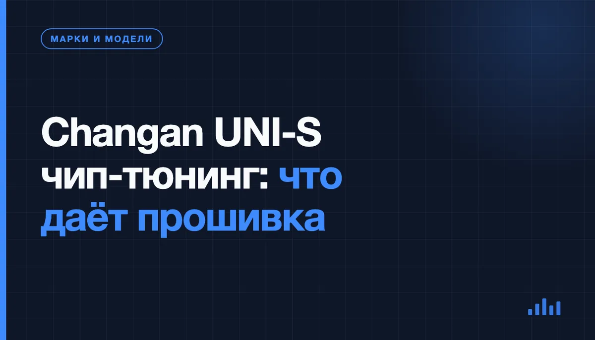 Changan UNI-S на диностенде во время чип-тюнинга